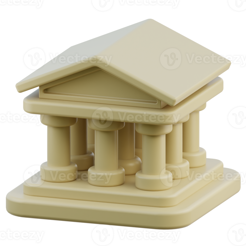 Parthenon 3D Illustration png