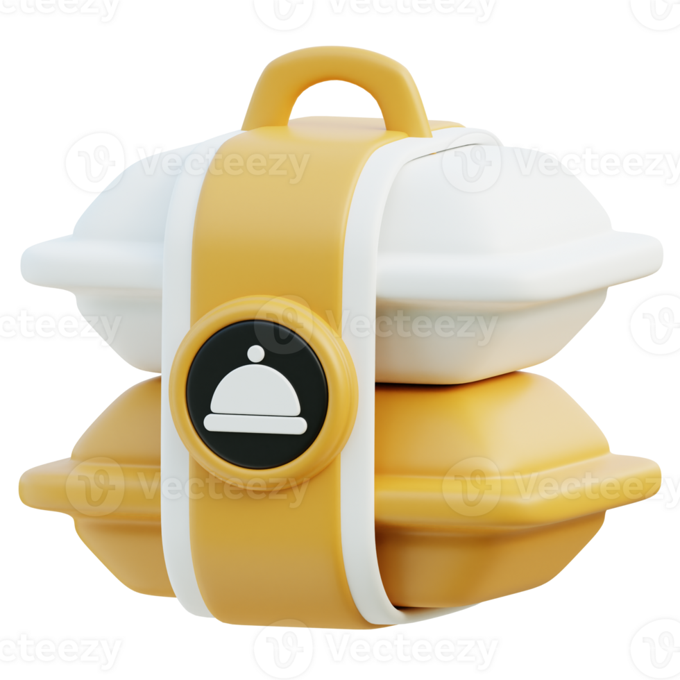 Food Packages 3D Illustration png