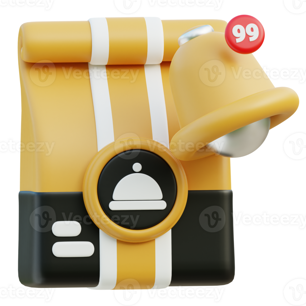 Order Status Notification 3D Illustration png