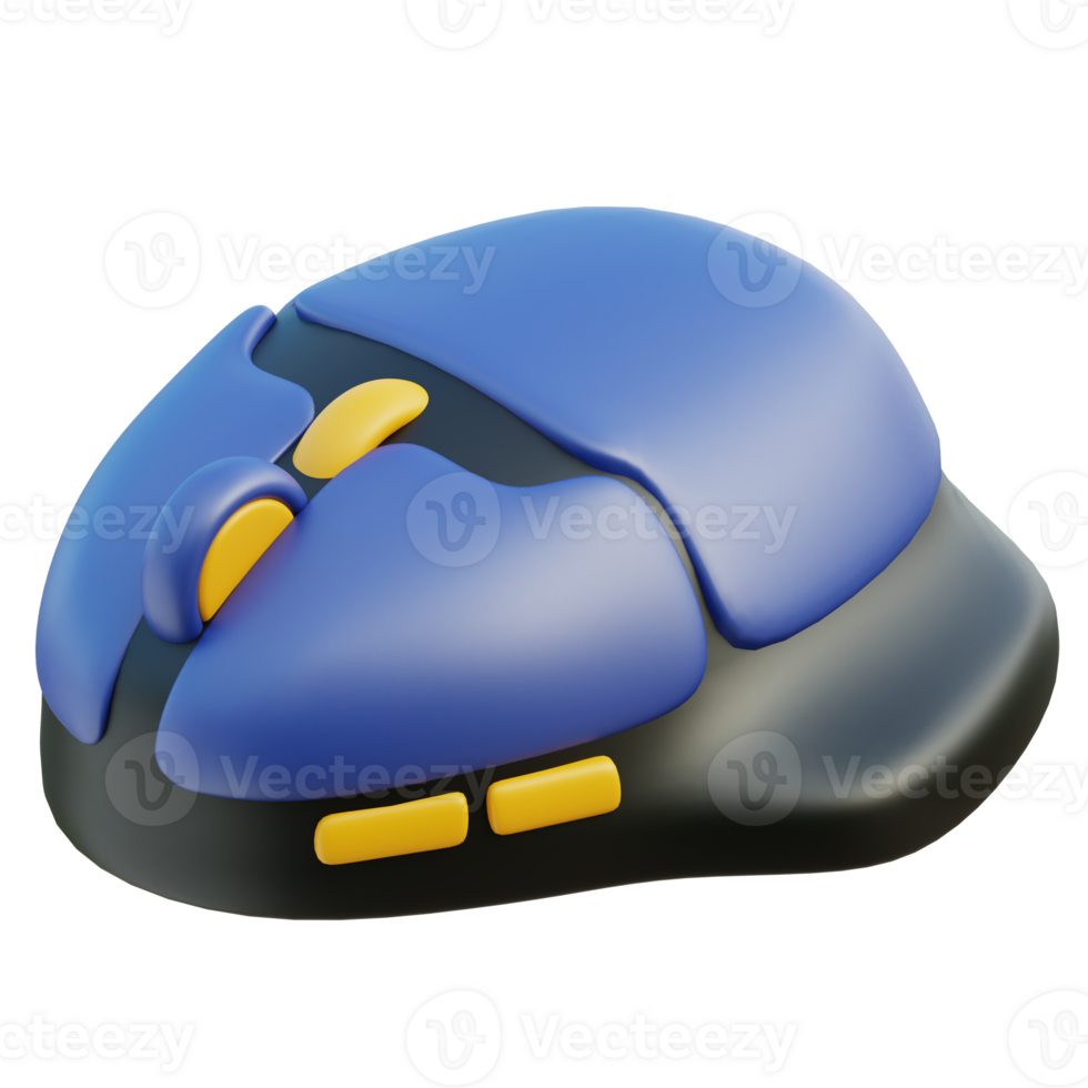 Gaming Mouse 3D Illustration png