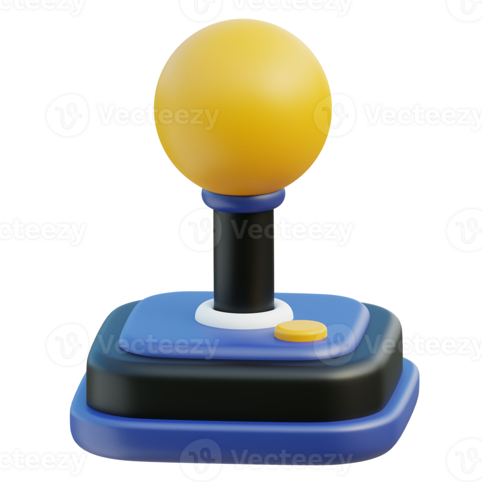 Retro Controller 3D Illustration png