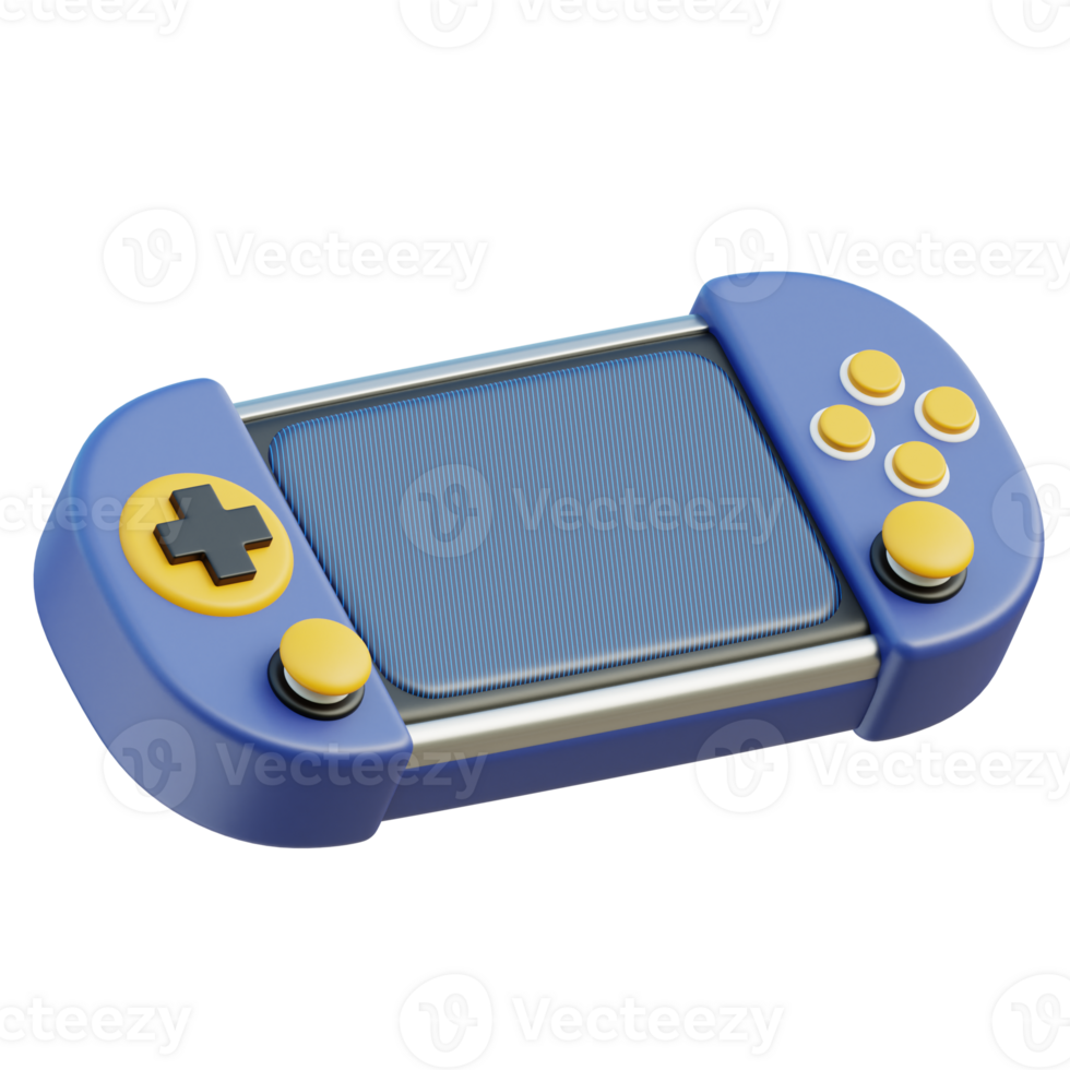 Handheld Console 3D Illustration png
