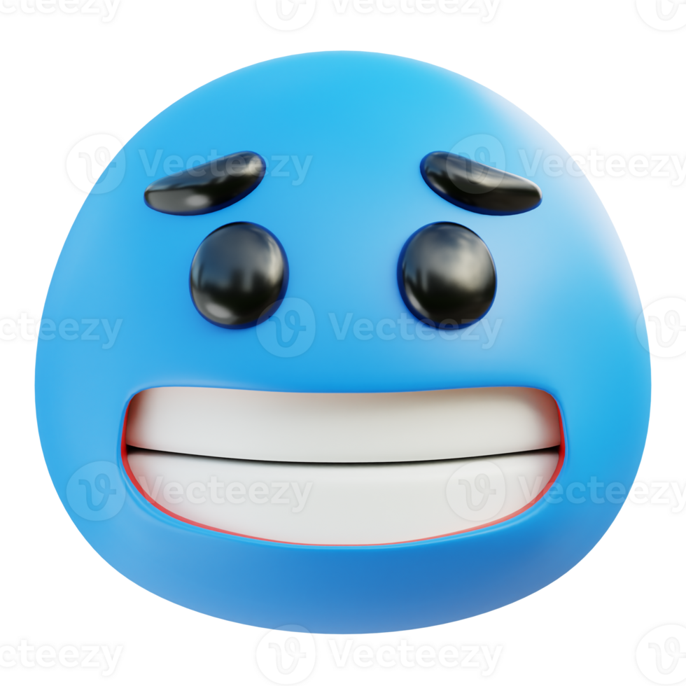 Cold emoji 3D Illustration png