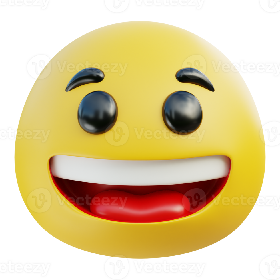smiley Emoji 3D Illustration png