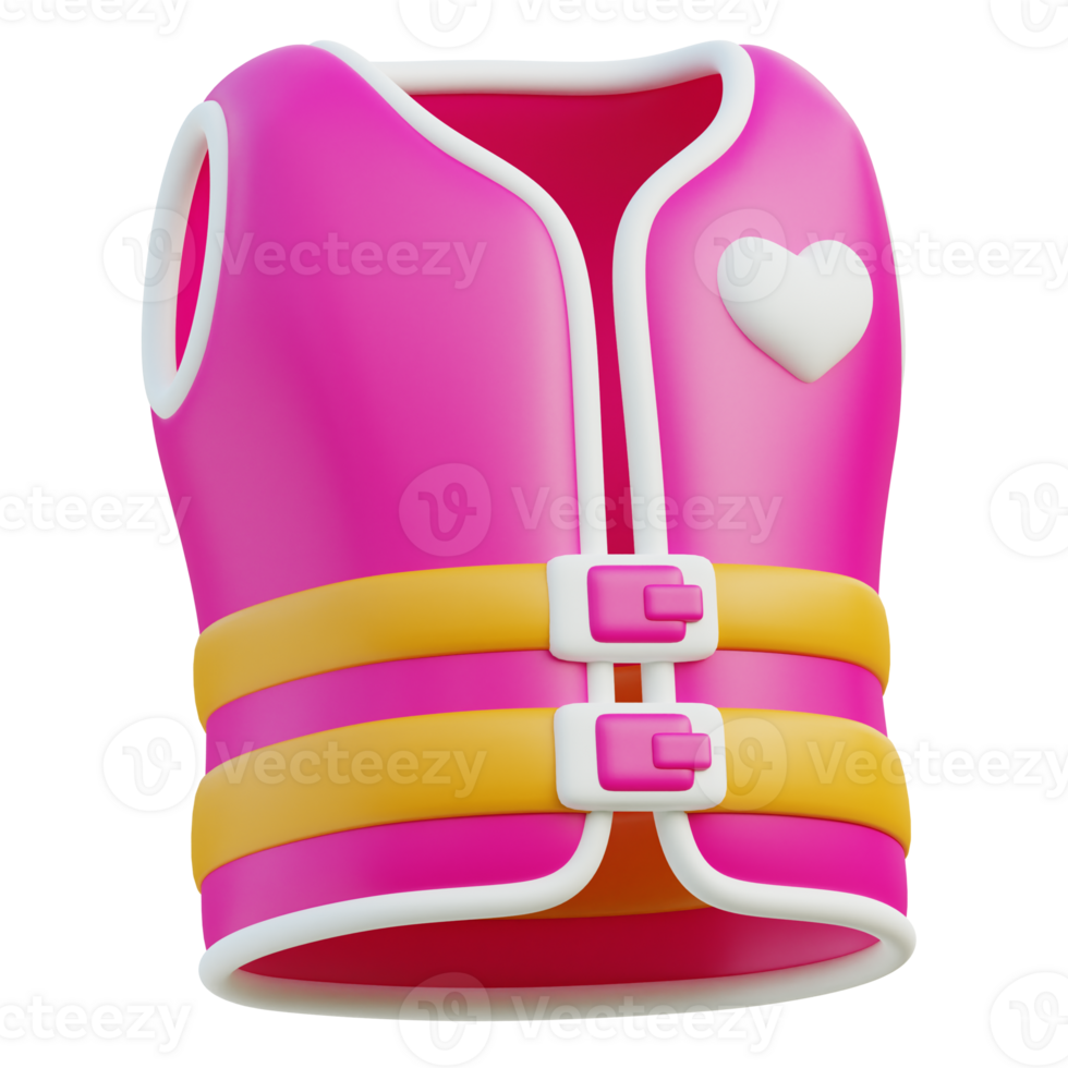 Life Vest 3D Illustration png