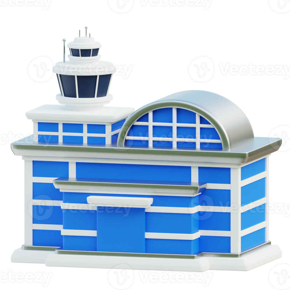 Airport 3D Illustration png