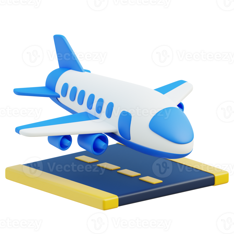 Landing 3D Illustration png