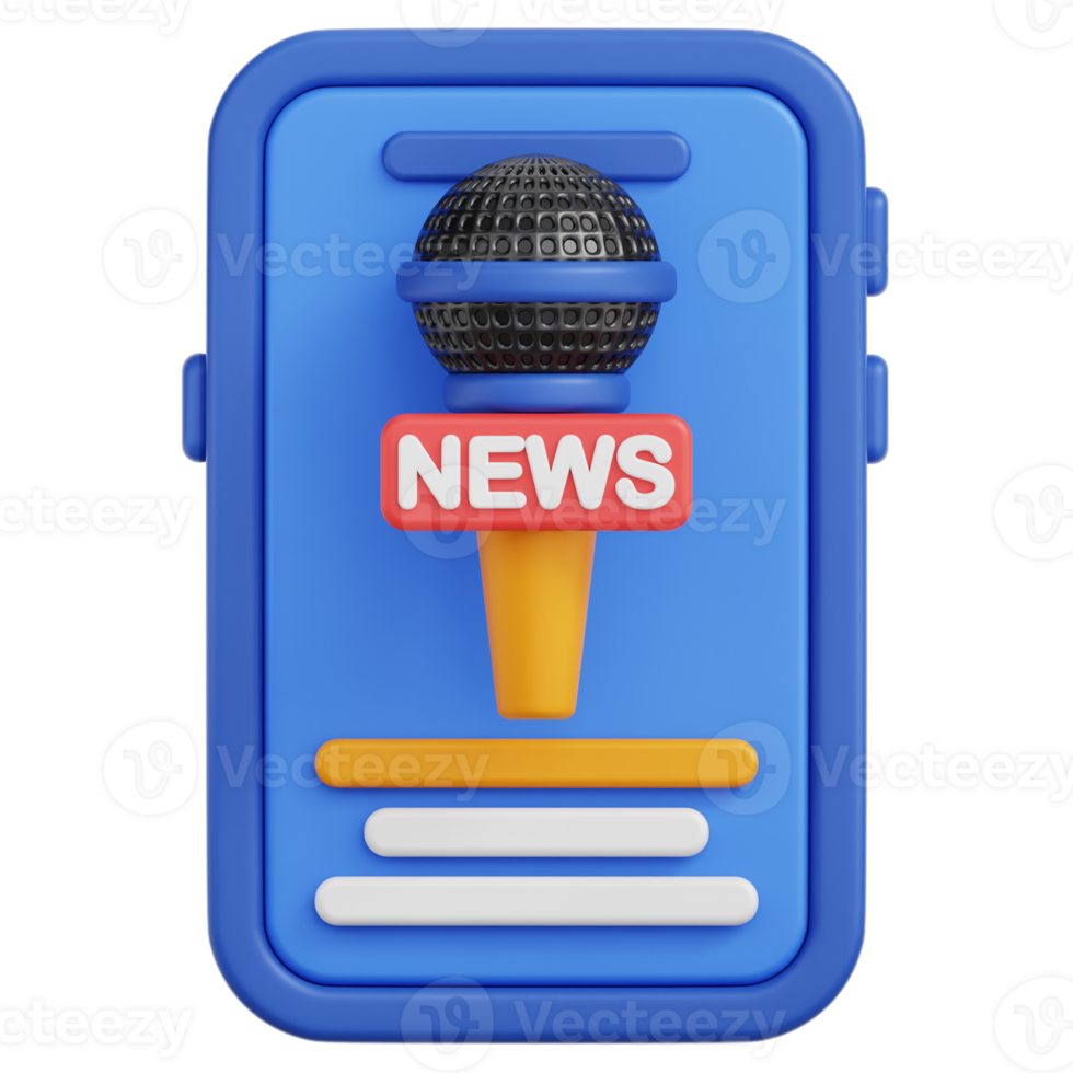 News 3D Illustration png