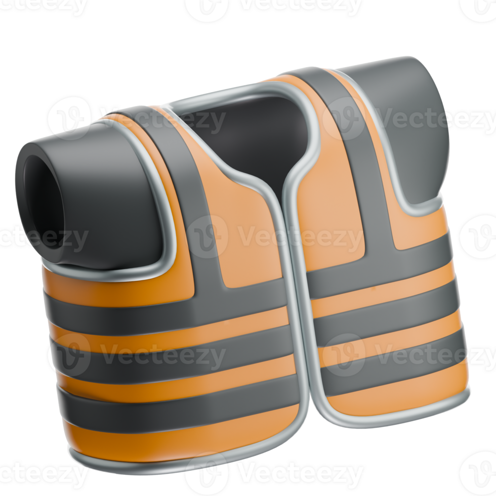 Safety Vest 3D Illustration png