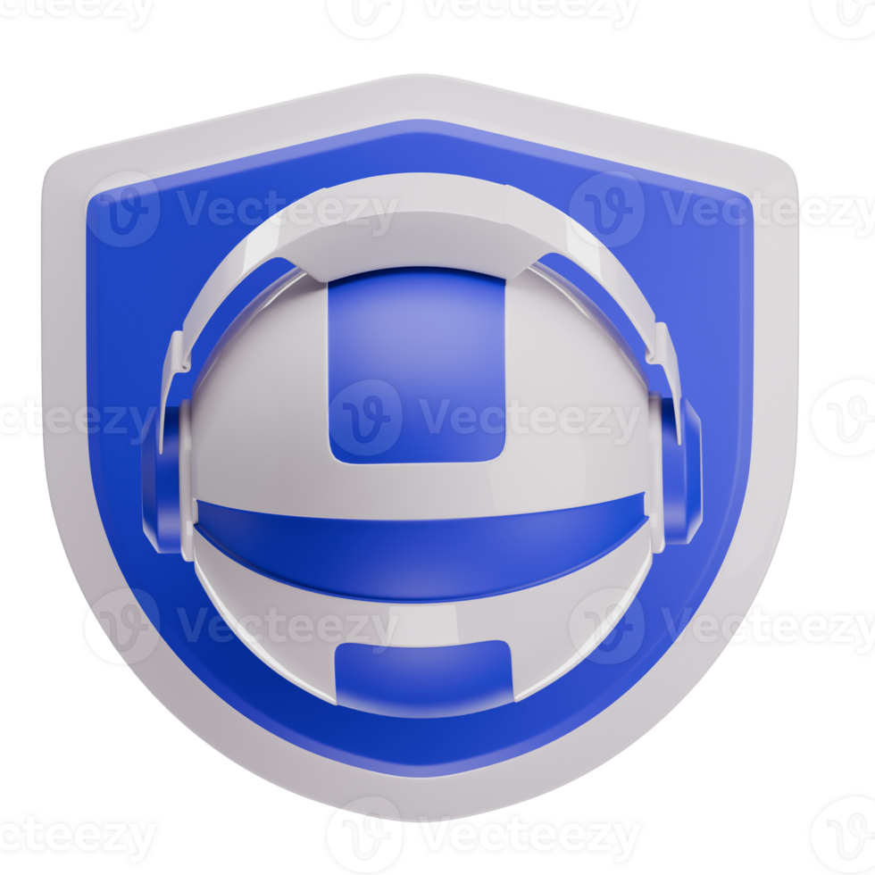Robot Security 3D Illustration png