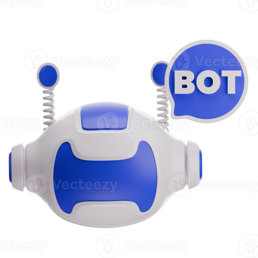 Bot 3D Illustration png