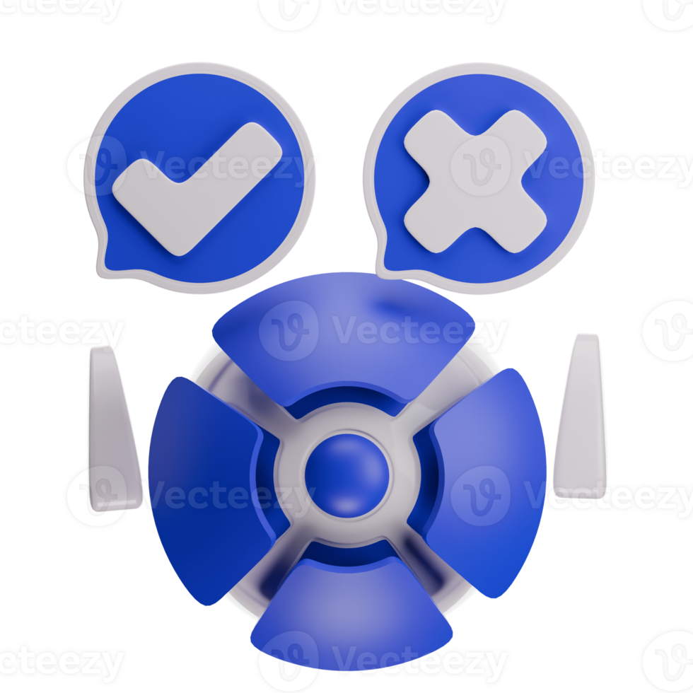 Chatbot Results 3D Illustration png