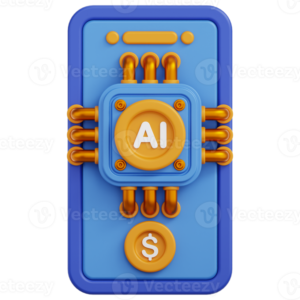 AI-powered 3D Illustration png
