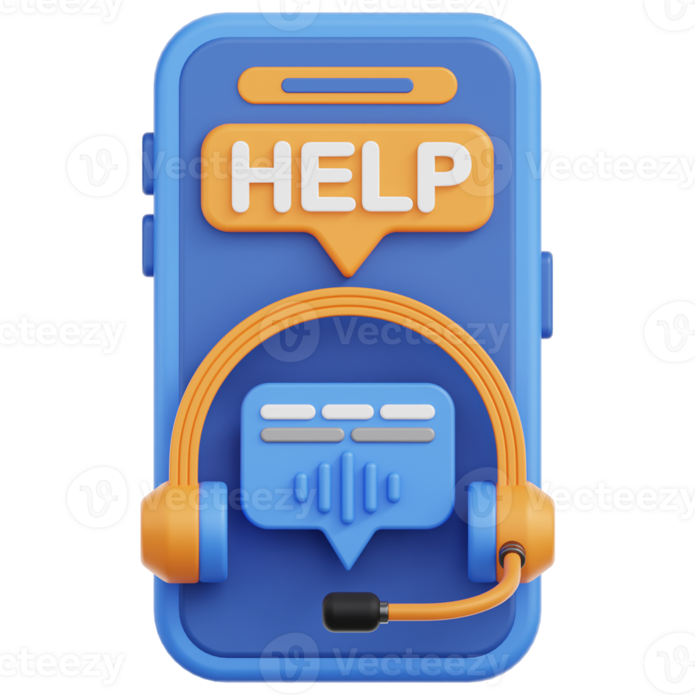 Call Center 3D Illustration png