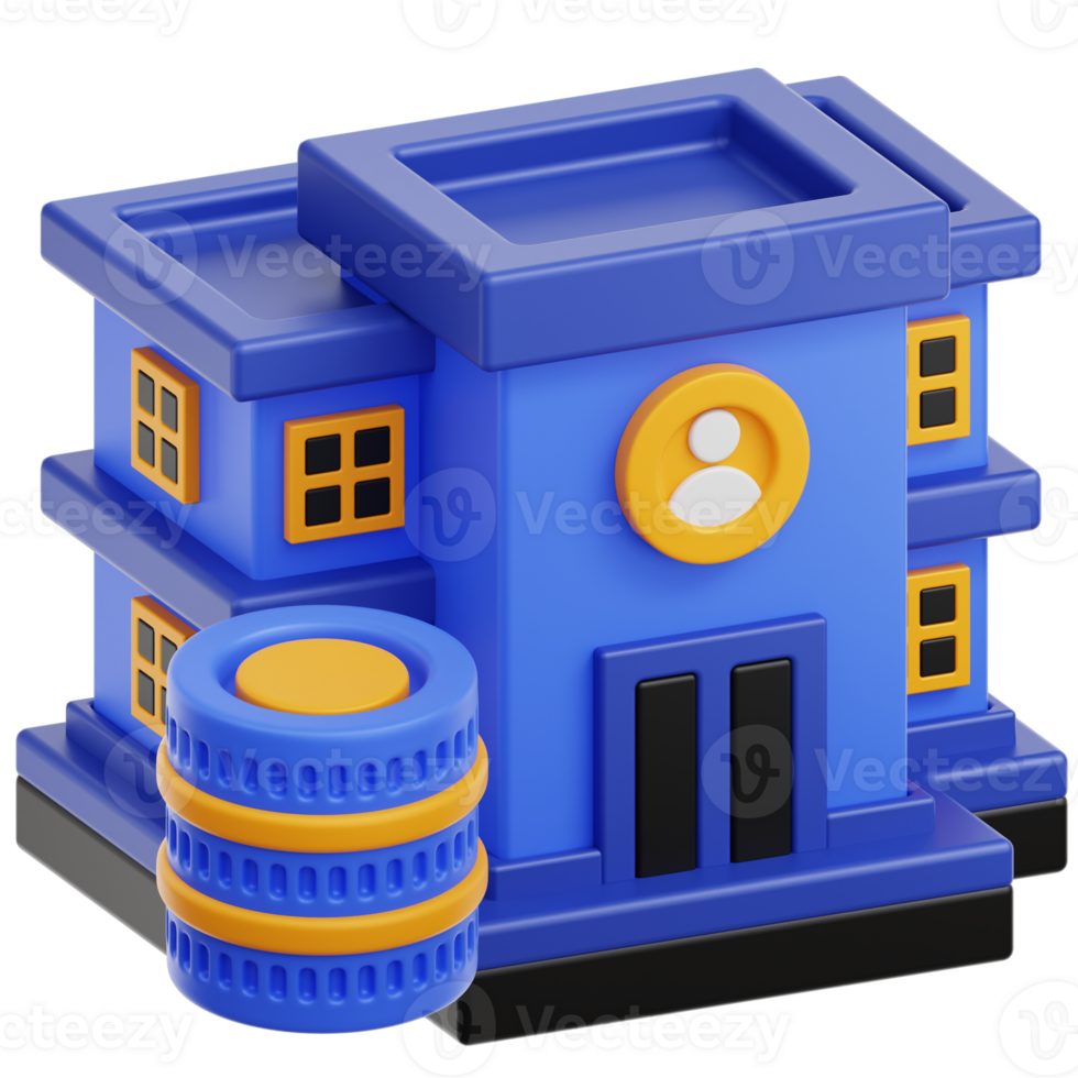 Building Data 3D Illustration png
