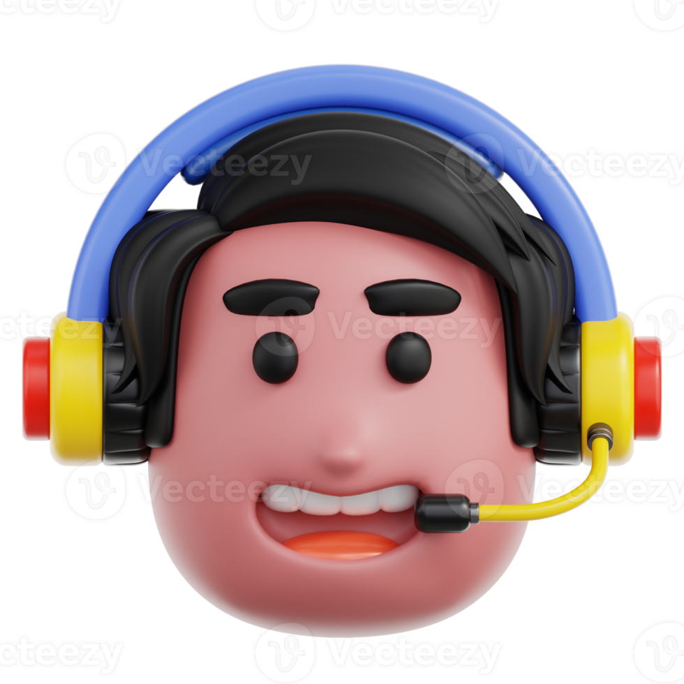 Customer Service Assistant 3D Illustration png