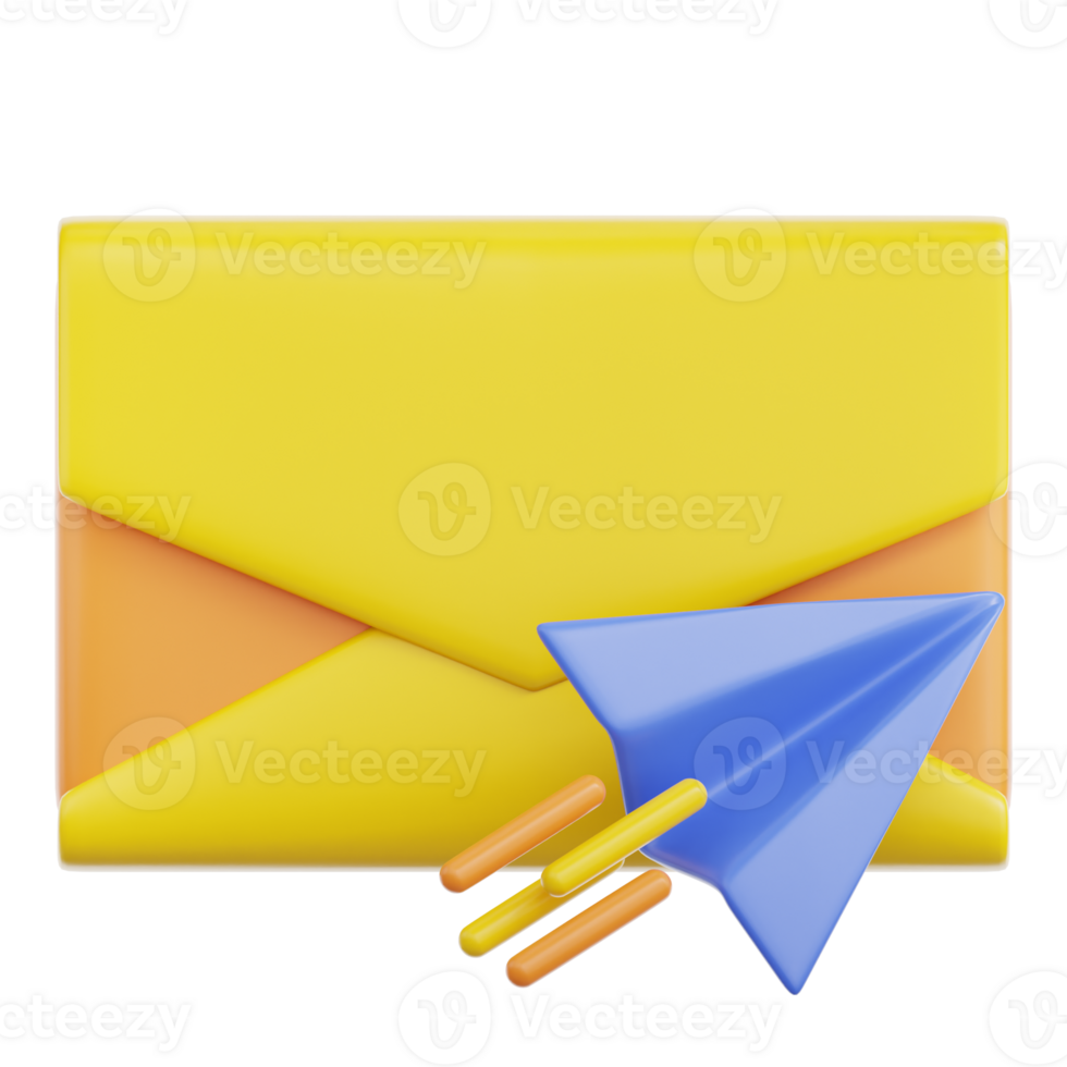 Sending 3D Illustration png