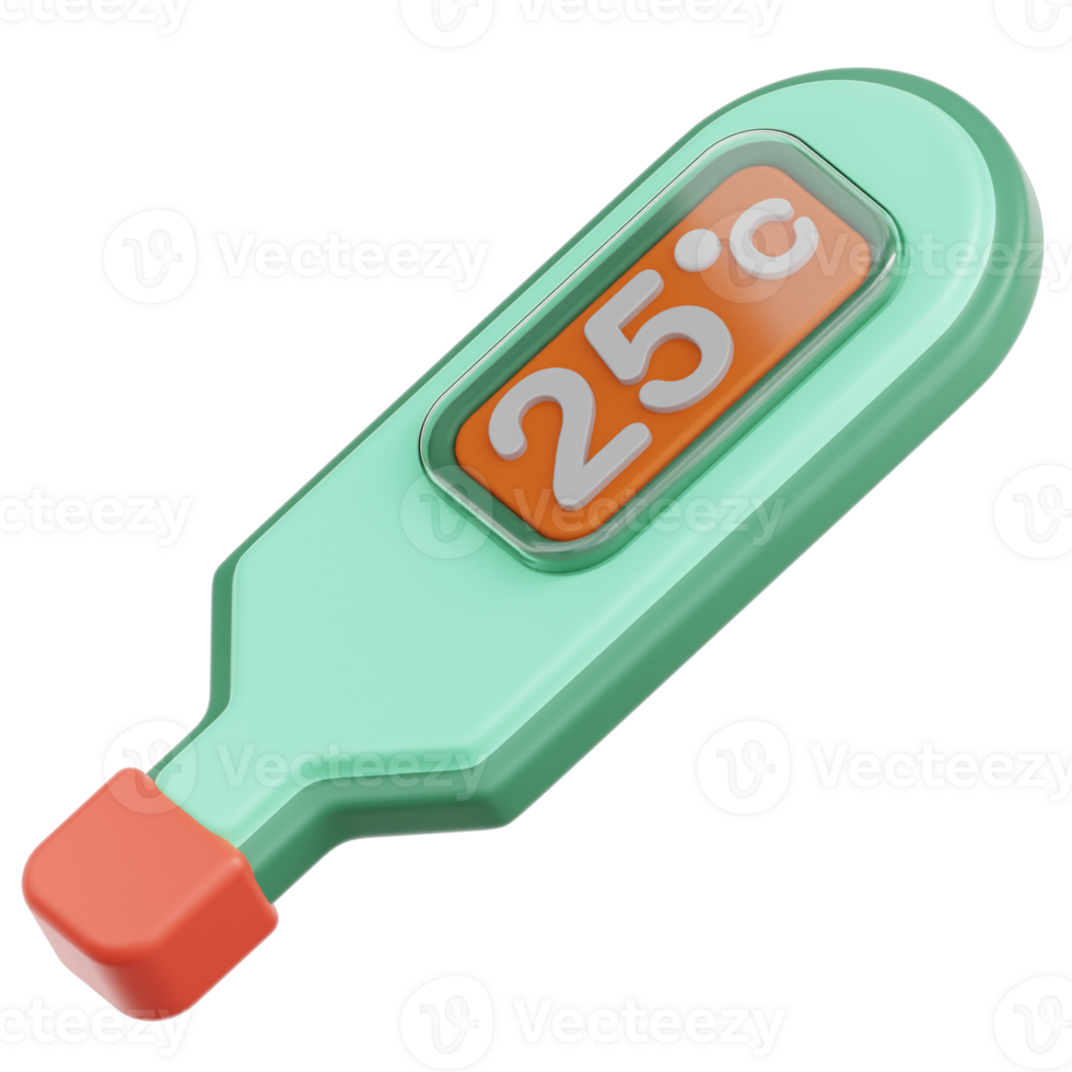 Thermometers 3D Illustration png