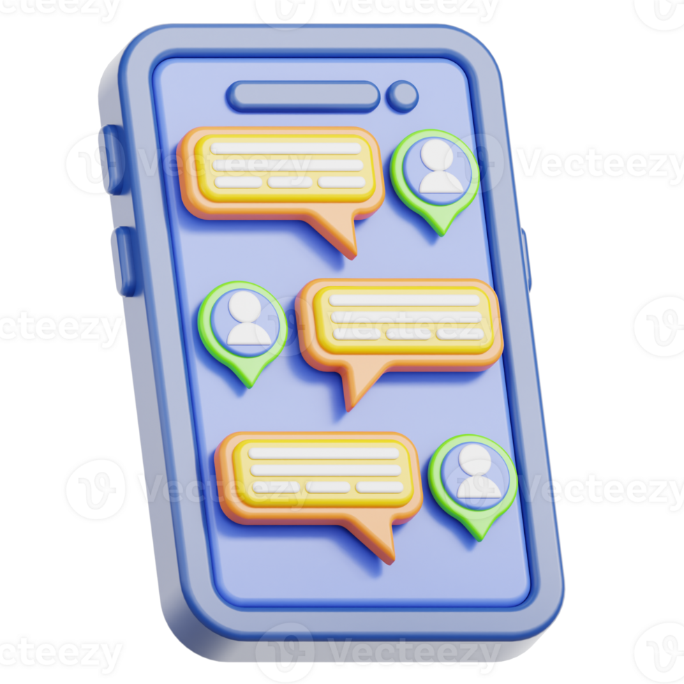Conversation 3D Illustration png