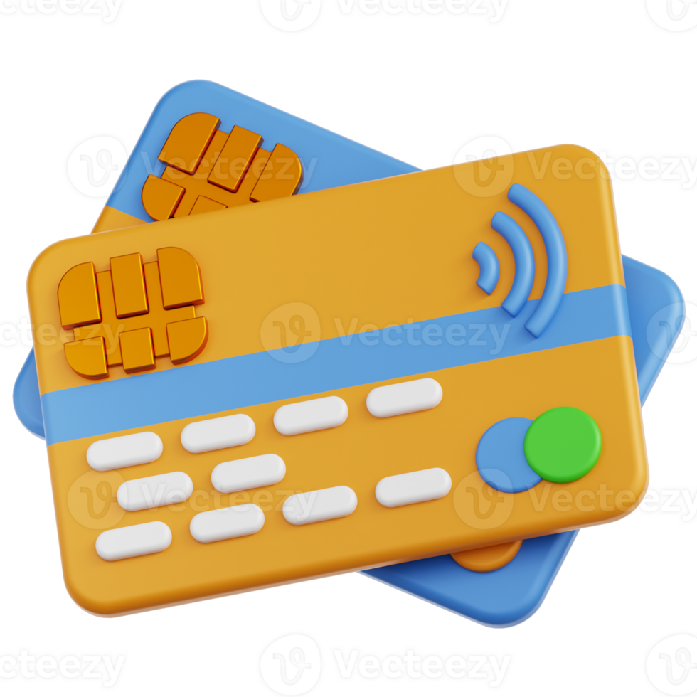 Credit Card 3D Illustration png