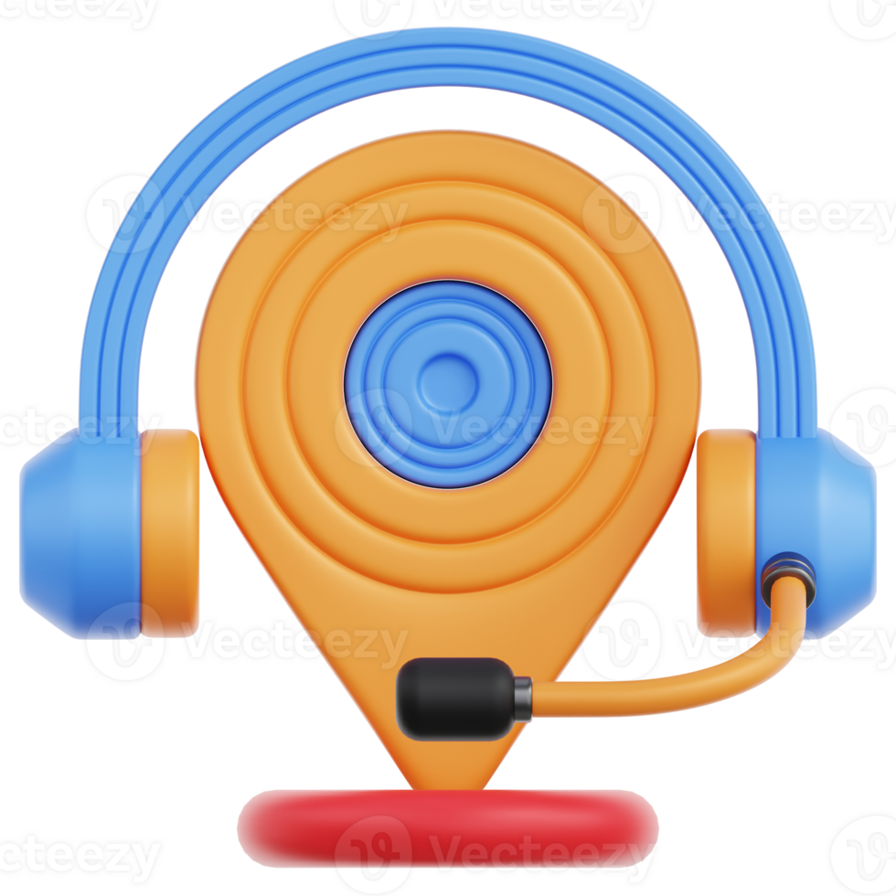 Location Support 3D Illustration png
