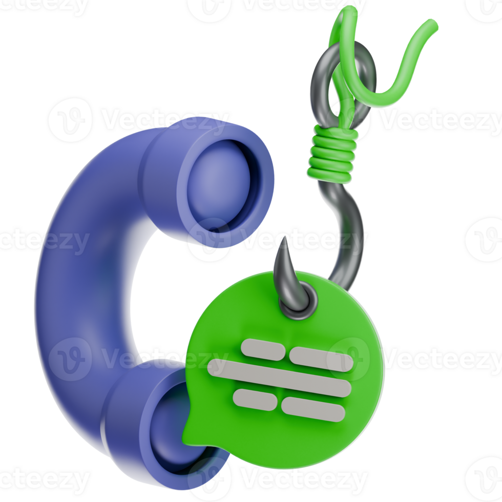 Scam Call 3D Illustration png
