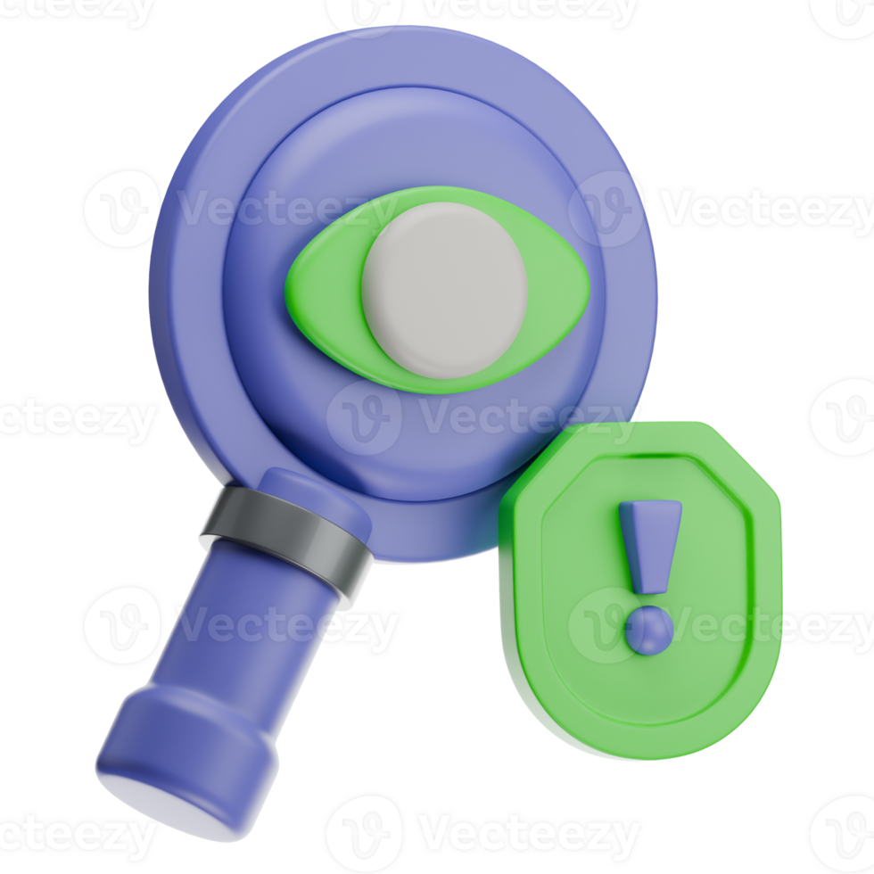 Spyware software 3D Illustration png