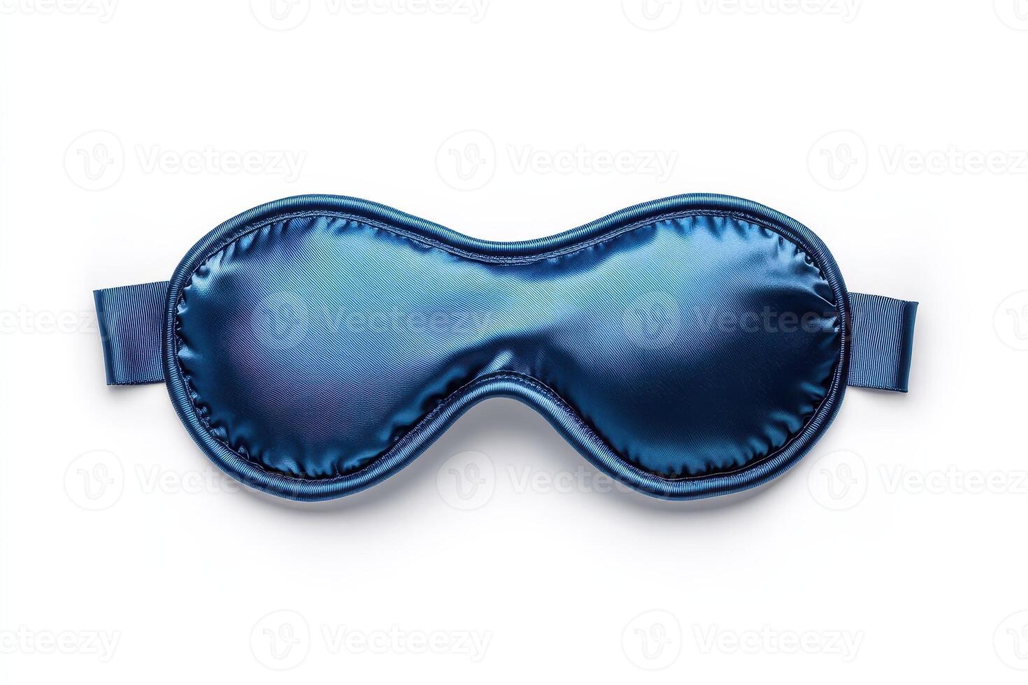 Deep blue sleep mask, soft, comfortable, blocks light photo