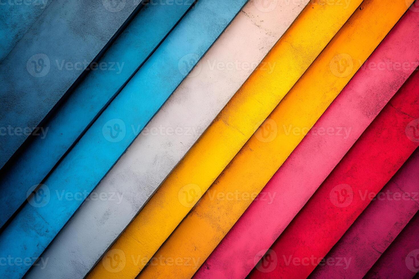 Colorful diagonal stripes creating vibrant abstract background photo
