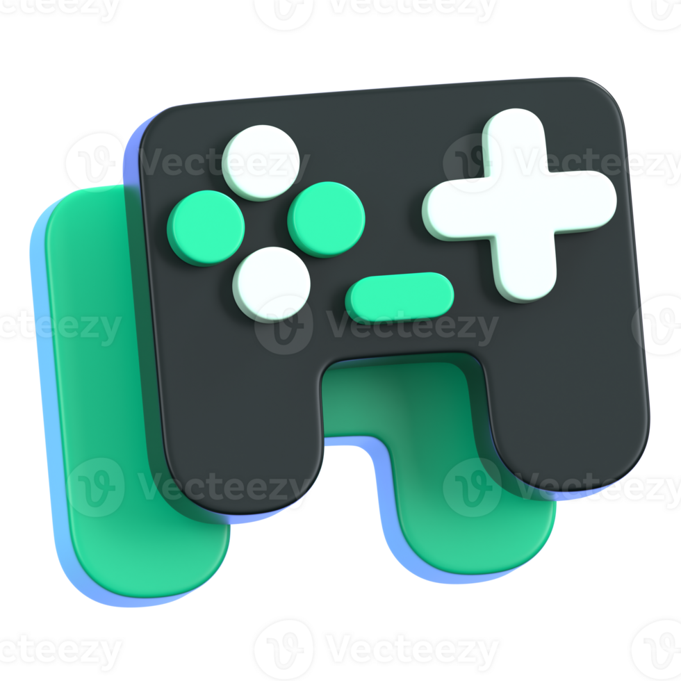 Game controller icon isolated. General user interface icon concept. 3D Illustration. png