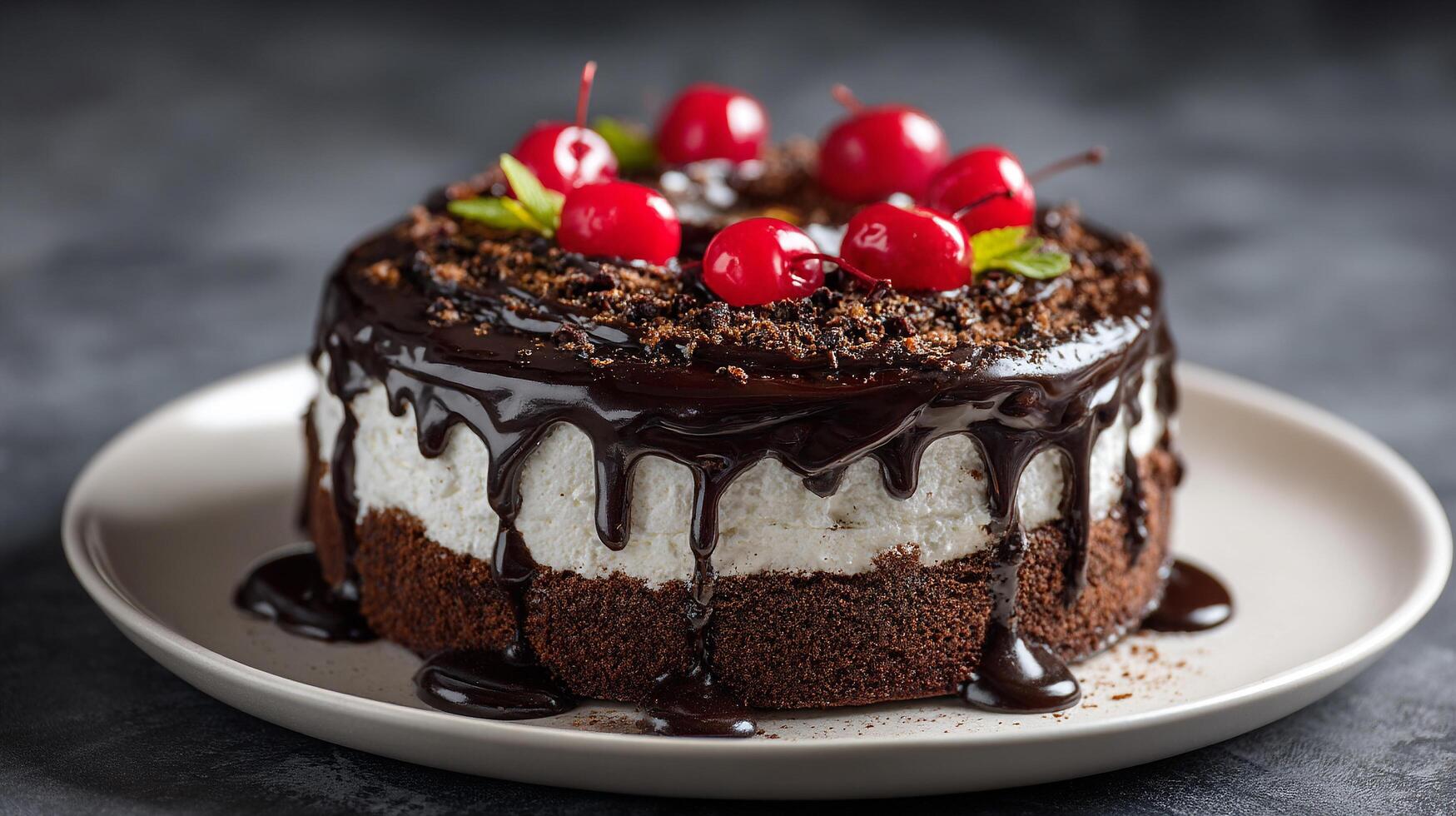 Bright natural light photography of a moist dessert cake photo
