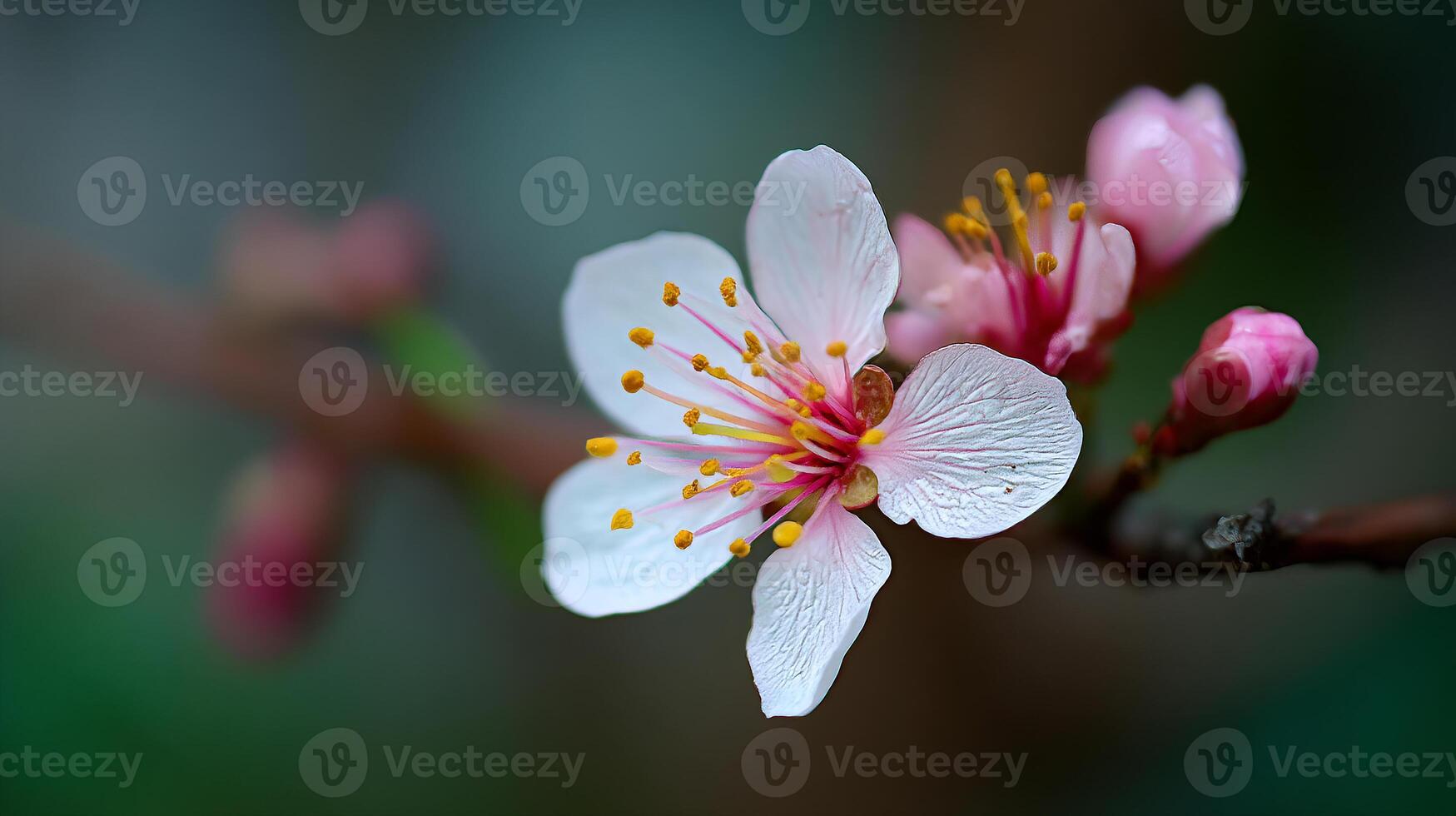 Flower close up in soft daylight photo
