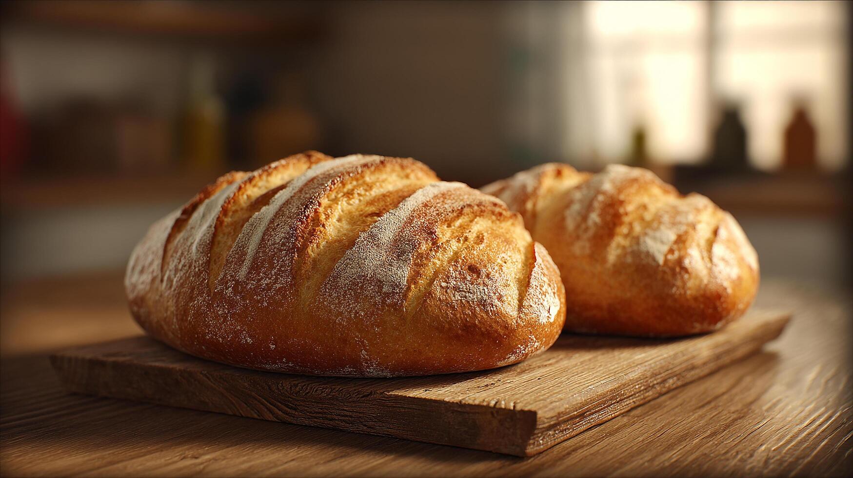 Fresh artisan bread image with rich textures and details photo