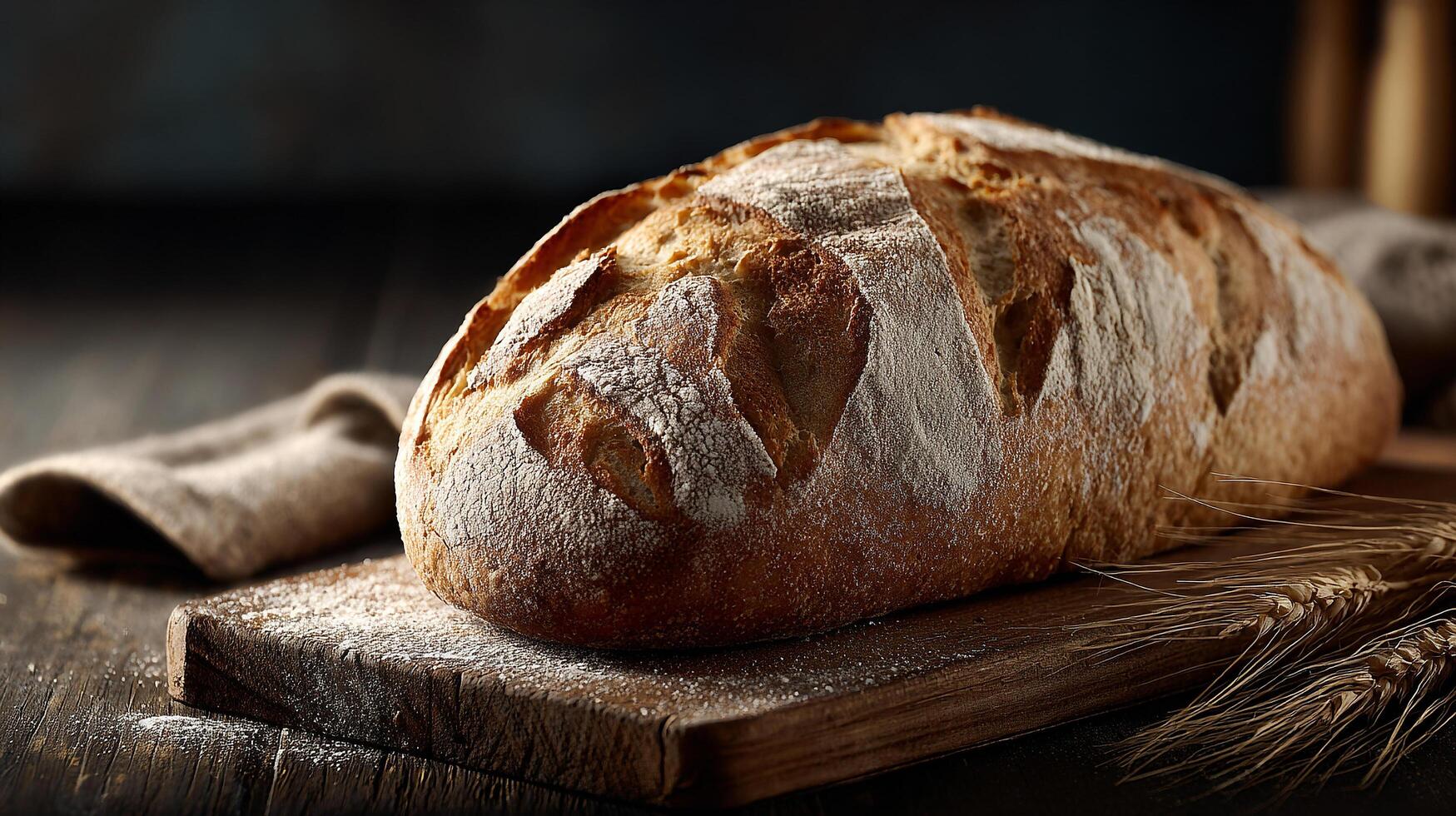 High resolution close up bread crust photography photo