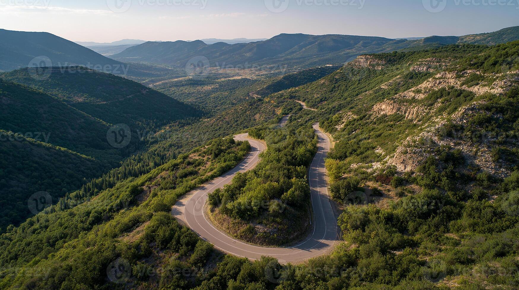 Natural beauty along country road in vivid detail photo