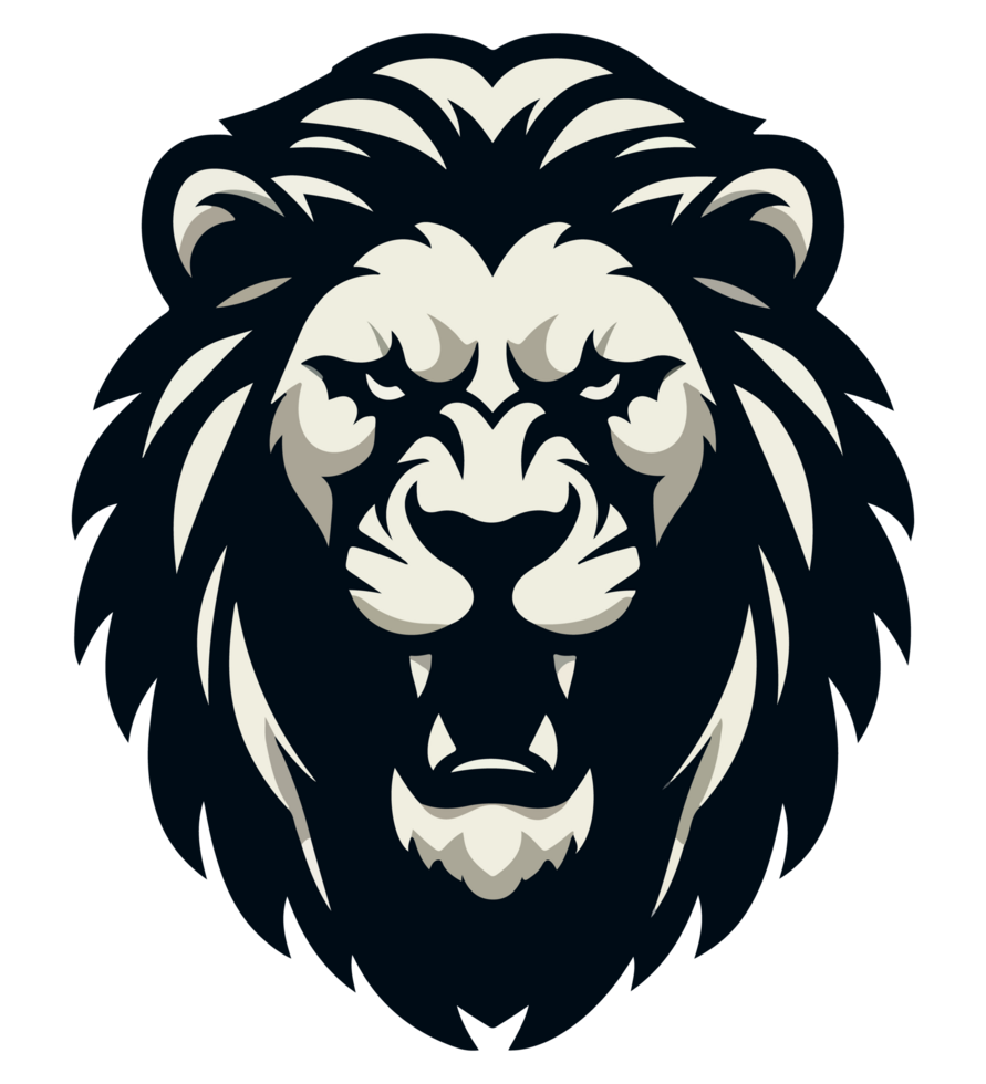 Lion head logo, illustration png