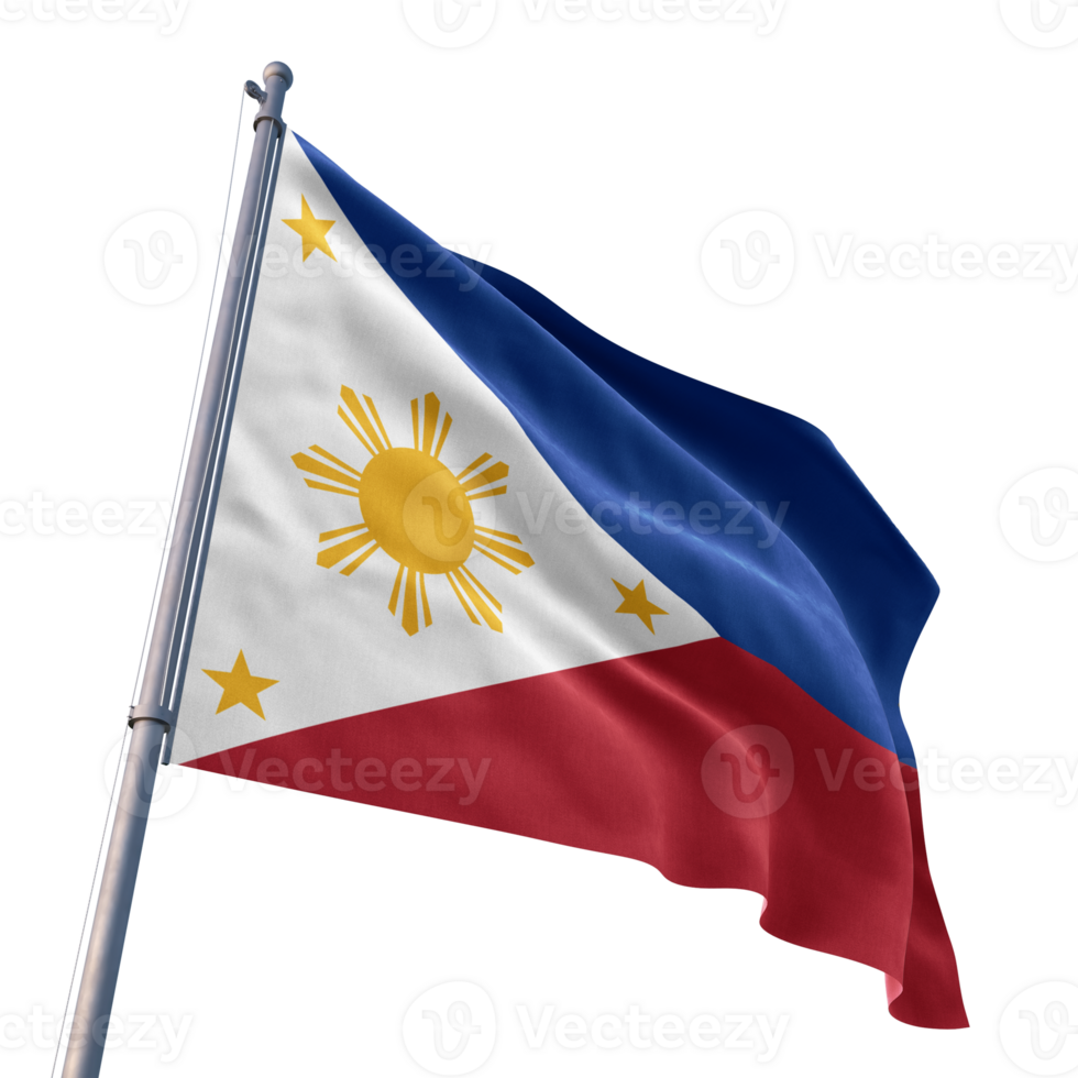 The philippines flag is flying in the wind png