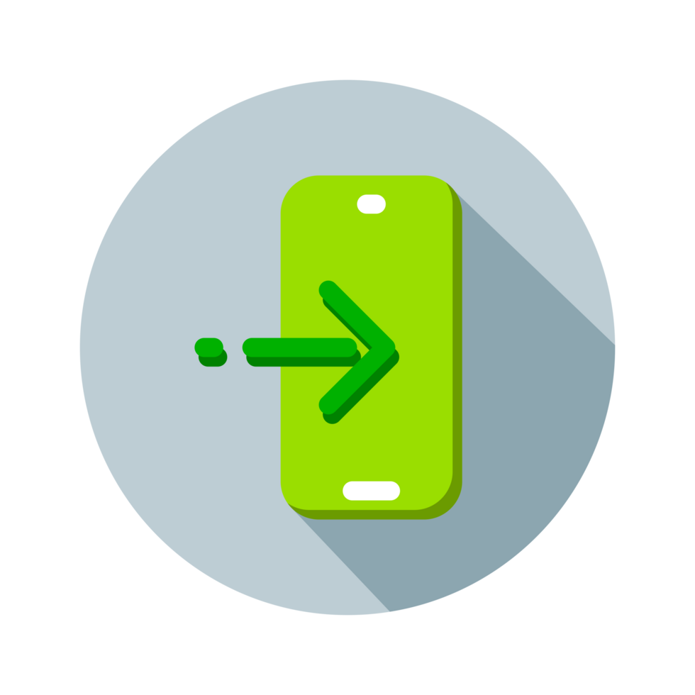 Design Illustration graphic of login icon with flat style. Suitable for UI, mobile design, web design, etc. Transparent Background. png