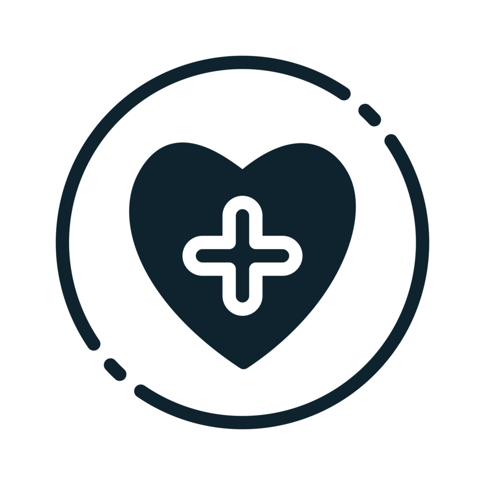 Design Illustration graphic of health improvement icon with glyph style. Suitable for UI, mobile design, web design, etc. Transparent Background. png