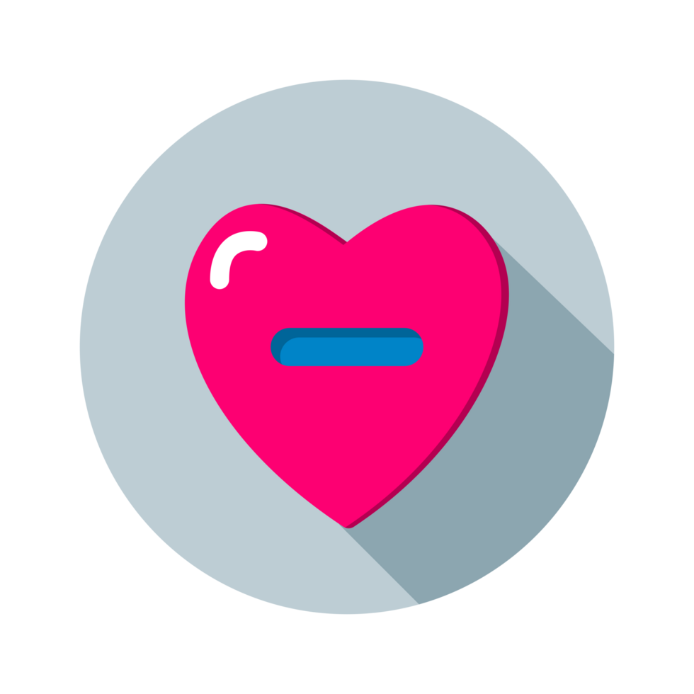 Design Illustration graphic of declining health icon with flat style. Suitable for UI, mobile design, web design, etc. Transparent Background. png