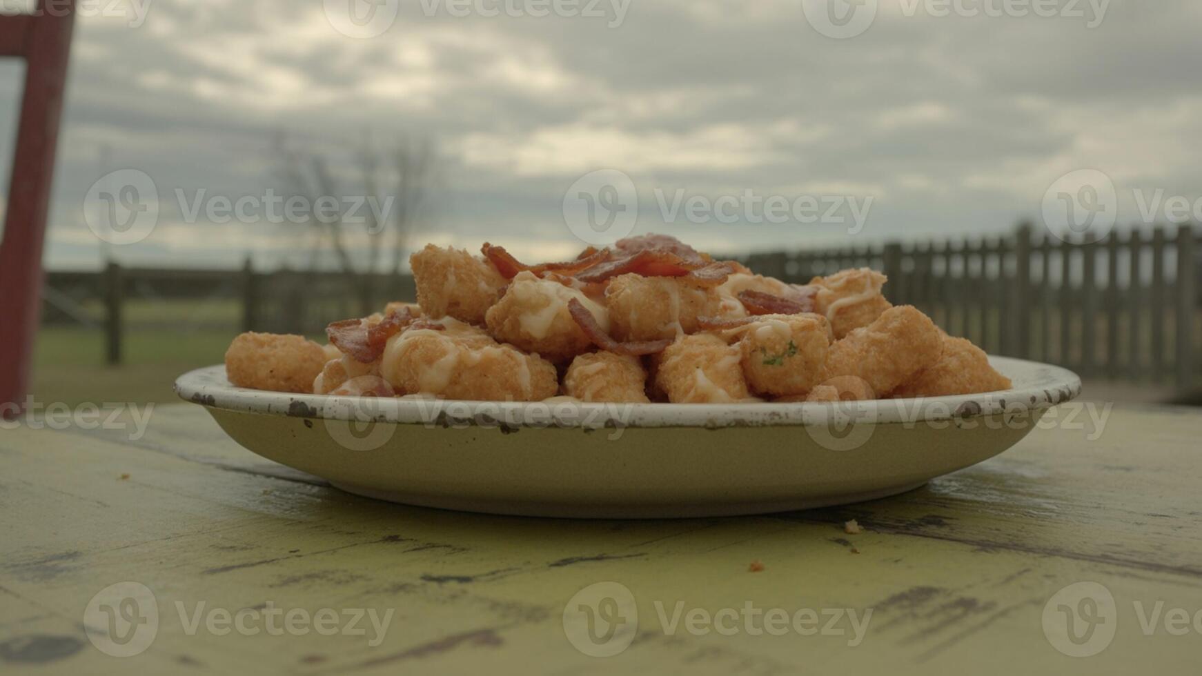 A white bowl of food photo