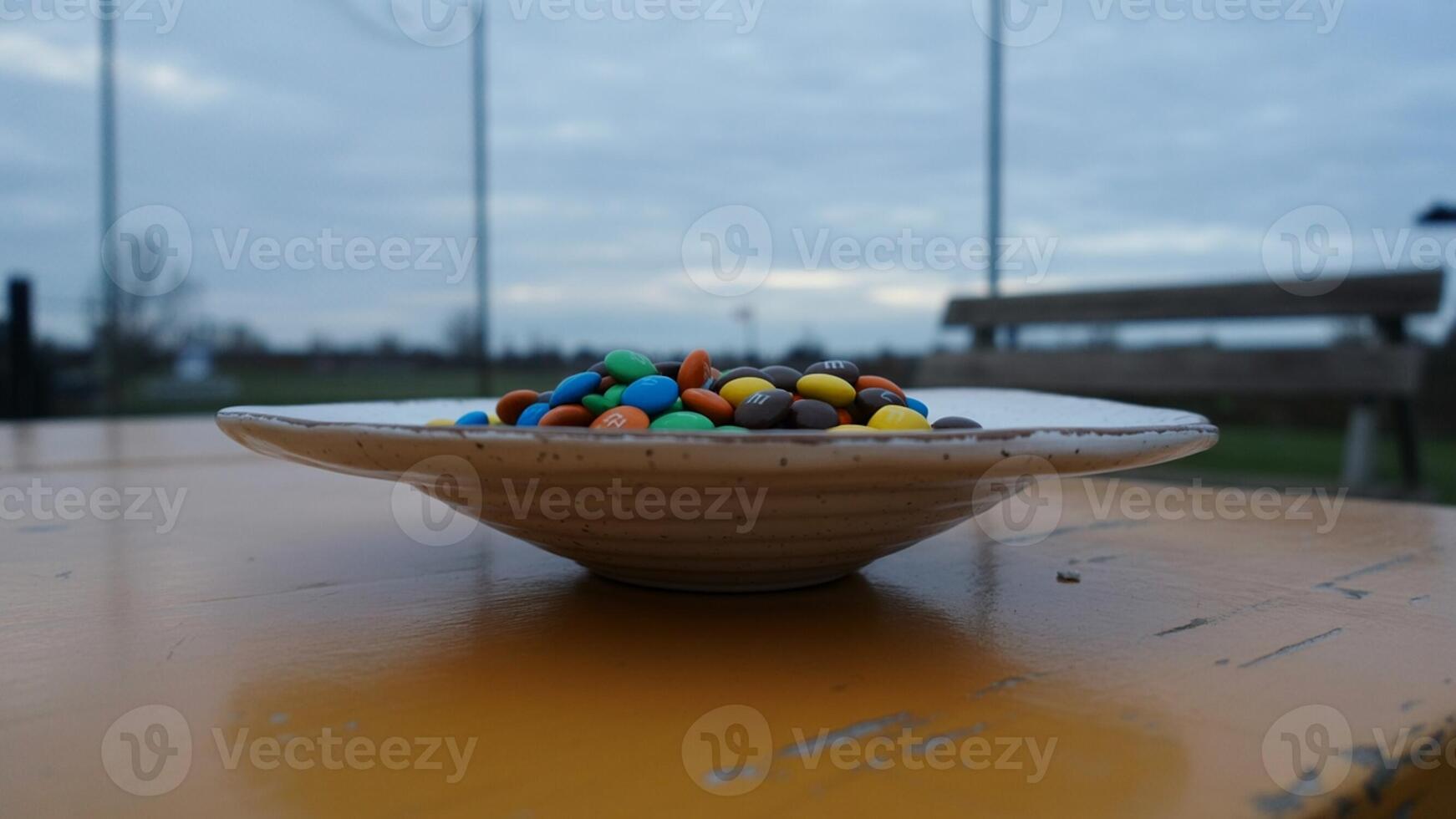 A bowl of candy photo