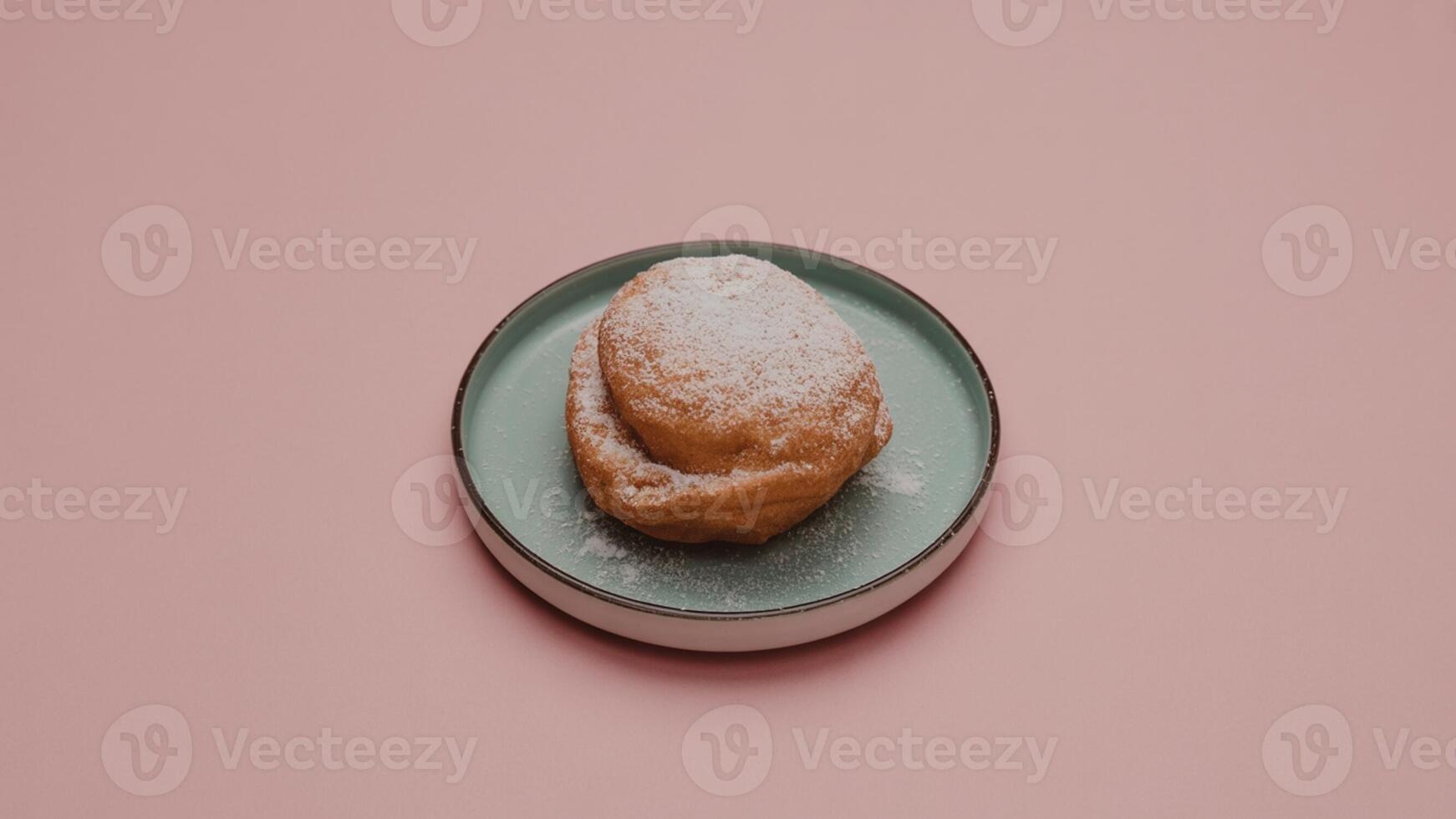 a single sa lted ca ra mel cookie on a white pla te a ga inst a pink ba ckground with lea f sha dows fa lling on it photo
