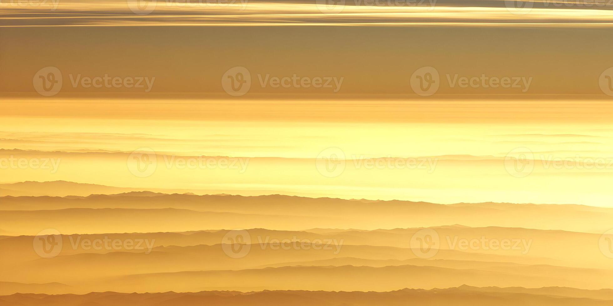 Golden Hour Mountain Ranges Aerial View Hazy Sunset Landscape photo