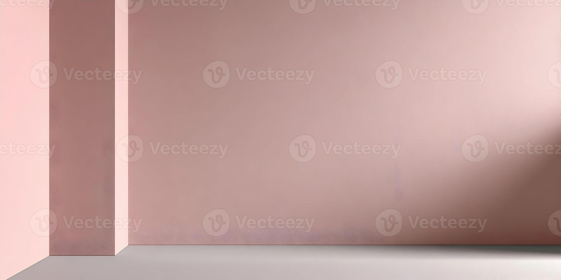 Pink and Grey Room Corner Mockup Minimalist Interior Design Background photo