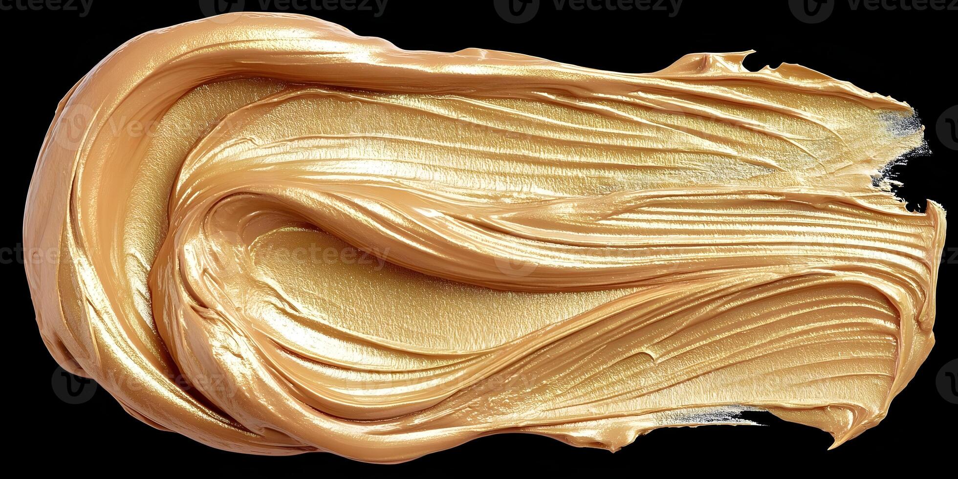 Metallic Gold Paint Texture Swirl Abstract Background photo
