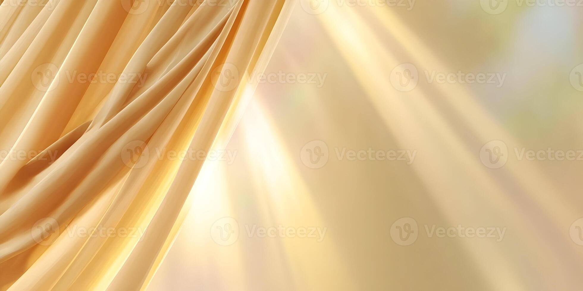 Beige Drape Fabric with Light Rays Background Image photo