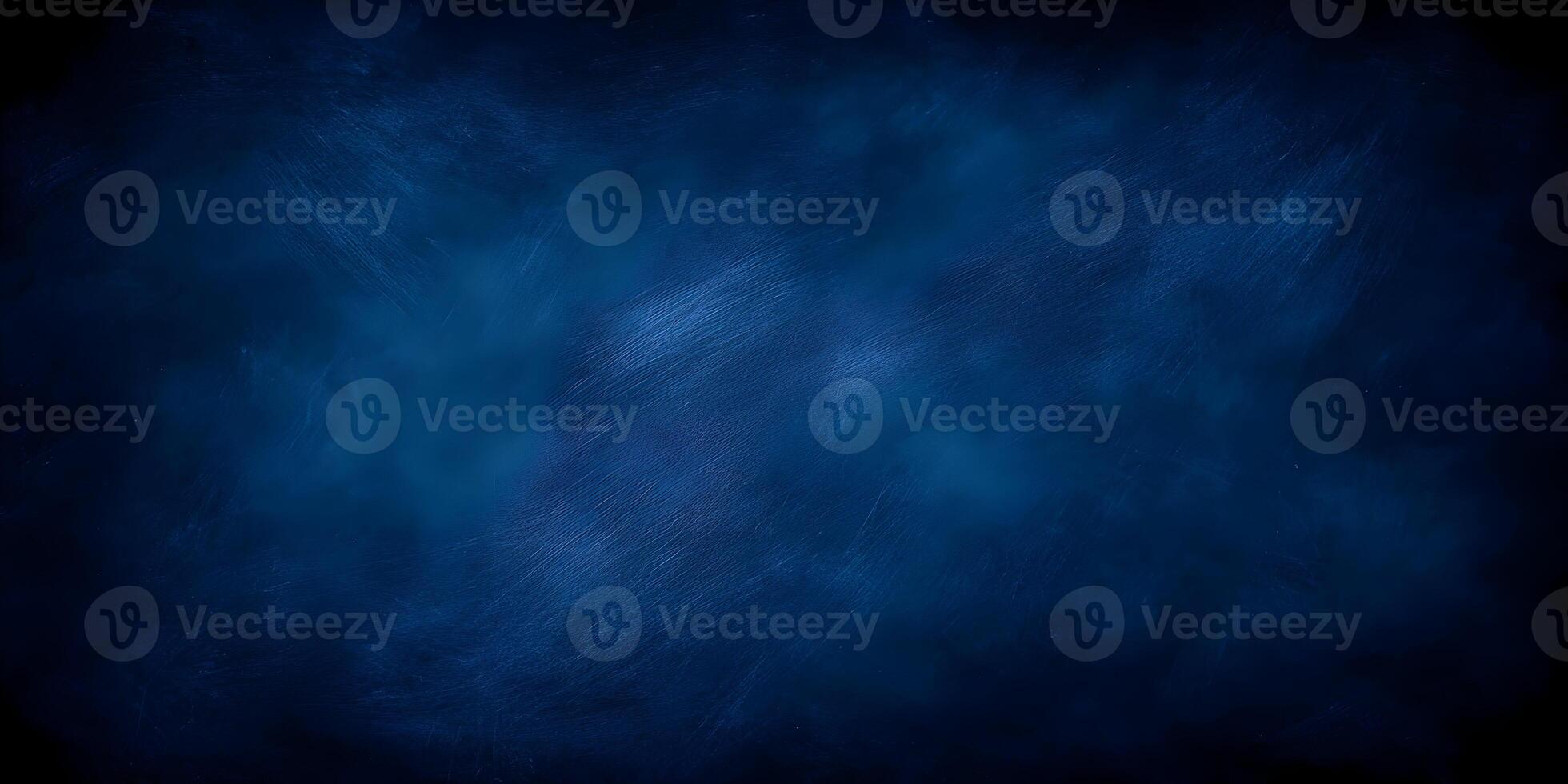 Dark Blue Textured Background Scratched Surface Grunge Design photo