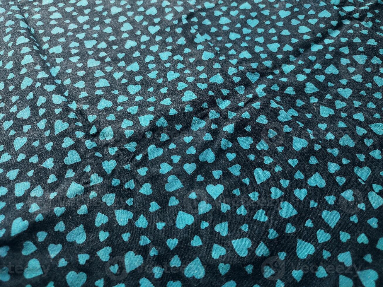 Blue heart pattern and background. Romantic and cute pink heart background print. Romantic wedding design, valentine's day photo