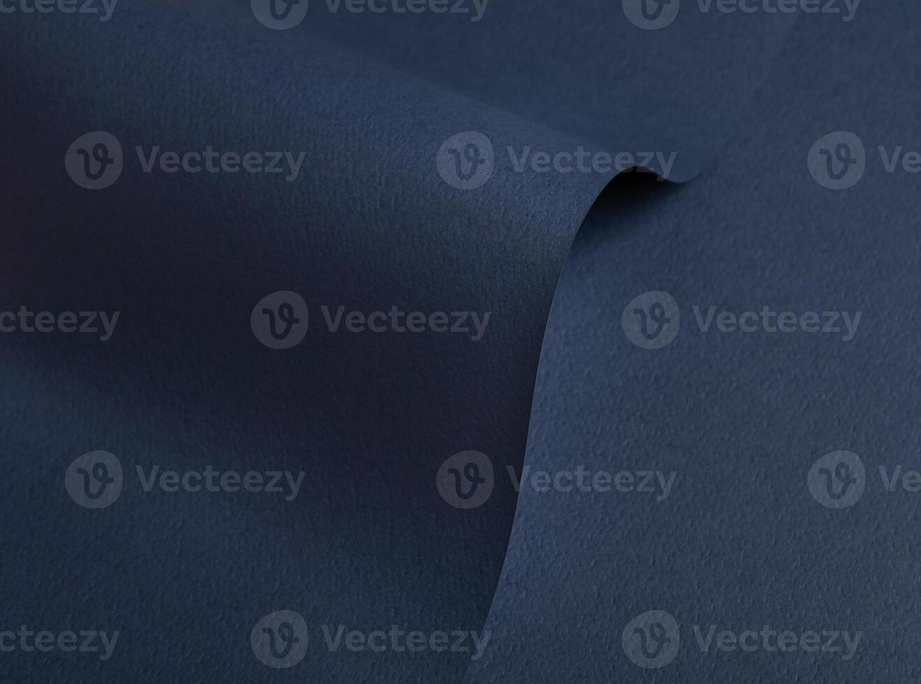 Dark blue matte paper texture with a premium, chic finish, featuring wavy folds and edges. Elegant photo
